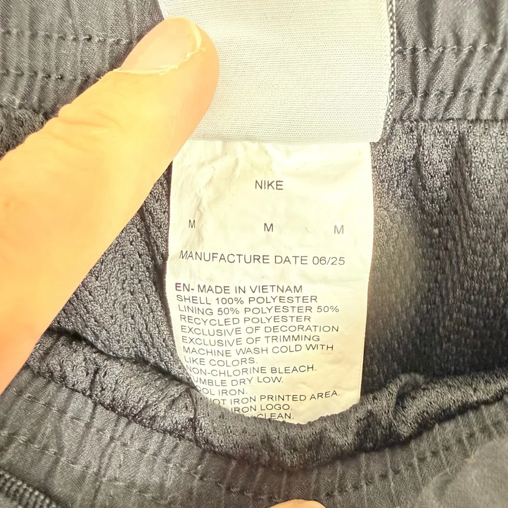 Nike Athletic Running Shorts Medium Black Gorpcore Minimalist